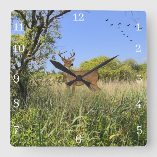 Acrylmauer Quadratische Wanduhr (Vorderseite)