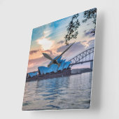 Acrylmauer Quadratische Wanduhr (Winkel)