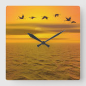 Acrylmauer Quadratische Wanduhr (Vorderseite)