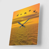 Acrylmauer Quadratische Wanduhr (Winkel)