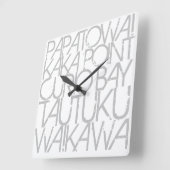 Acrylmauer Quadratische Wanduhr (Winkel)