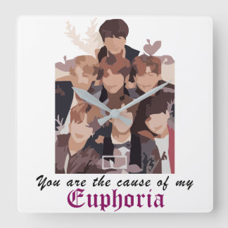 Acrylmauer Quadratische Wanduhr