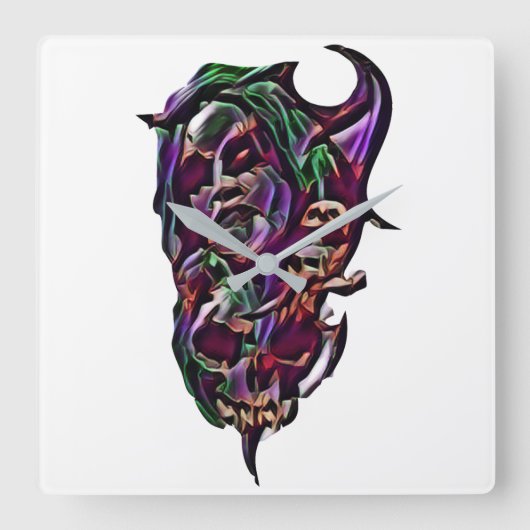 Acrylmauer Quadratische Wanduhr (Vorderseite)