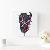 Acrylmauer Quadratische Wanduhr (Zuhause)