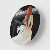 Acrylmauer Runde Wanduhr (Winkel)