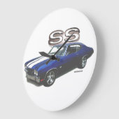 Acrylmauer-Uhr 1970 CHEVELLE SS Große Wanduhr (Winkel)