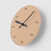 Acrylmauer-Uhr "Die Zeit ist jetzt" Runde Wanduhr (Winkel)