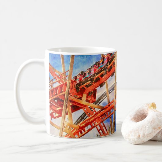 Acrylmauer-Uhr mit Untersetzer-Uhr Kaffeetasse (Mit Donut)