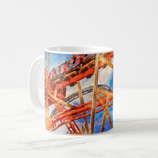 Acrylmauer-Uhr mit Untersetzer-Uhr Kaffeetasse (Vorderseite Links)
