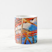 Acrylmauer-Uhr mit Untersetzer-Uhr Kaffeetasse (Mittel)