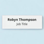 Acrylnamenstempel Magnetisch Minimalistisch Berufl Namenschild