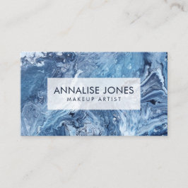 Acrylpour-Malerei - Ozean Visitenkarte