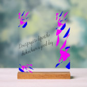 Acrylschild mit Ständer (Neutral)