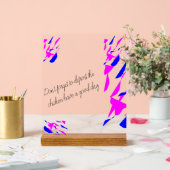 Acrylschild mit Ständer (Hochzeit)