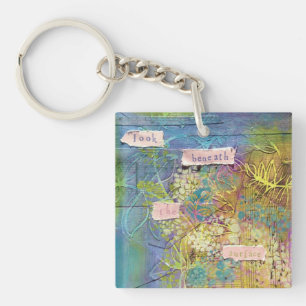 AcrylSchlüsselanhänger - schauen Sie unter der Schlüsselanhänger