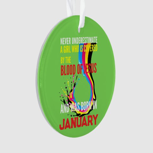 Acrylschmuck Ornament (Vorderseite)