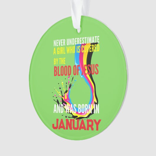 Acrylschmuck Ornament (Vorderseite)