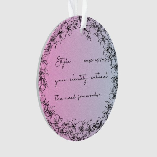 Acrylschmuck Ornament (Vorderseite)