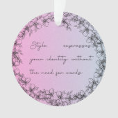 Acrylschmuck Ornament (Vorderseite)