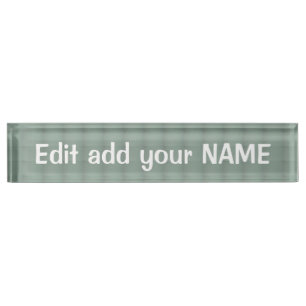 Acrylschreibtisch-Nummernschild NAME, Titel, Namensplakette