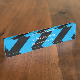 Acrylschreibtisch-Nummernschild, Verkäufer #1 Namensplakette