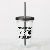 Acryltrommelglas des kundenspezifischen lustigen acryltrinkbecher (Vorderseite)