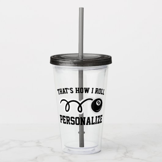 Acryltrommelglas des kundenspezifischen lustigen acryltrinkbecher (Vorderseite)