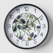 Acryluhr. Olive Uhr (Vorderseite)