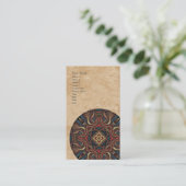 Acrylvisions-Mandala-Vertikale-Visitenkarte Visitenkarte (Stehend Vorderseite)