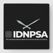 Acrylwand-Uhr, 10,75" quadratisch Quadratische Wanduhr (Vorderseite)