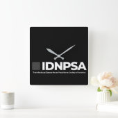 Acrylwand-Uhr, 10,75" quadratisch Quadratische Wanduhr (Zuhause)