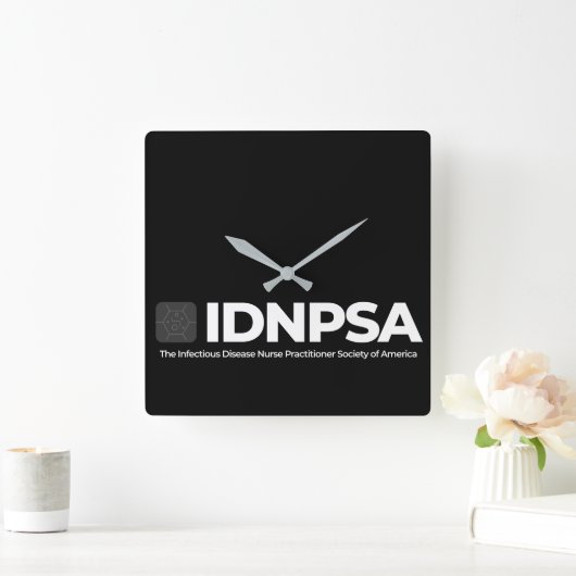 Acrylwand-Uhr, 10,75" quadratisch Quadratische Wanduhr (Zuhause)