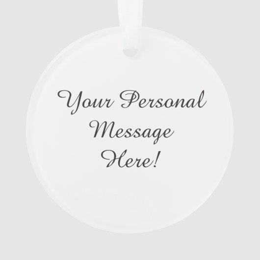 AcrylweihnachtsFoto-Verzierung Ornament (Rückseite)