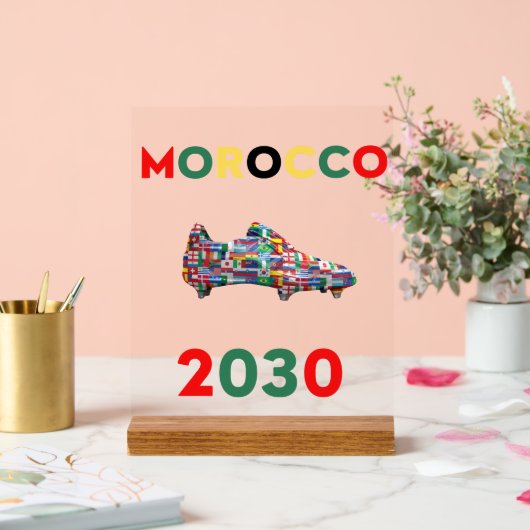 Acrylzeichen MOROCCO 2030 Acrylschild (Hochzeit)