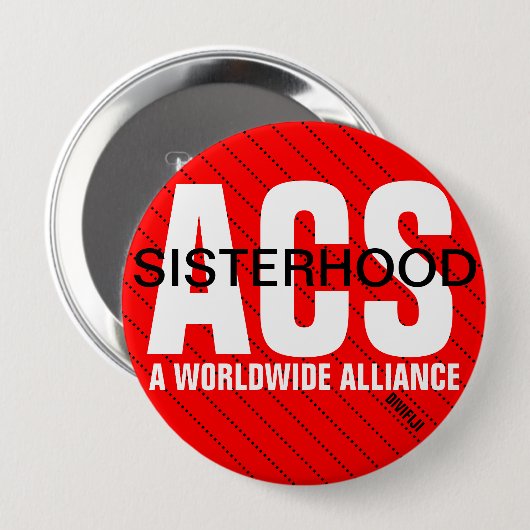 ACS Sisterhood-Knopf 2 Button (Vorne & Hinten)