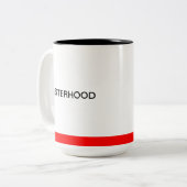 ACS Sisterhood-schwarze/rote Tasse (Vorderseite Links)