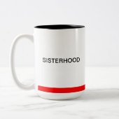 ACS Sisterhood-schwarze/rote Tasse (Links)