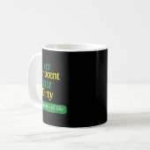 Act Innocent Talk Dirty Funny Quote Gift For Men & Kaffeetasse (Vorderseite Links)