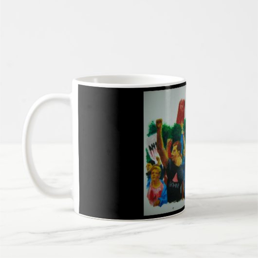 ACT UP an NIH 1990 Kaffeetasse (Links)