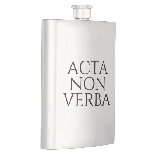 Acta Non Verba Flachmann (Rechts)