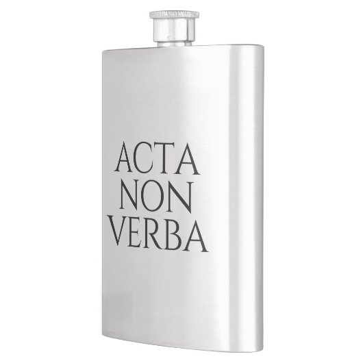 Acta Non Verba Flachmann (Links)