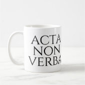 Acta Non Verba Kaffeetasse (Links)