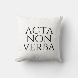 Acta Non Verba Kissen