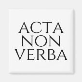 Acta Non Verba Magnet (Vorne)