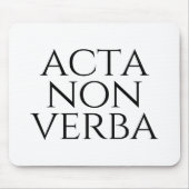 Acta Non Verba Mousepad (Vorne)