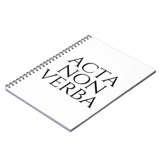 Acta Non Verba Notizblock (Linke Seite)
