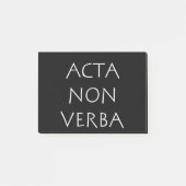 Acta non verba post-it klebezettel (Vorderseite)
