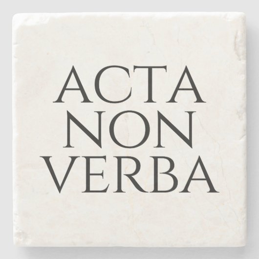 Acta Non Verba Steinuntersetzer (Vorderseite)