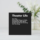 Acter Life , Funny Drama Schauspielerin Geschenke Dankeskarte (Stehend Vorderseite)