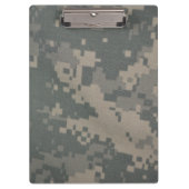Actern Pattern Camouflage Troops Digitale Kunst Fr Klemmbrett (Vorderseite)